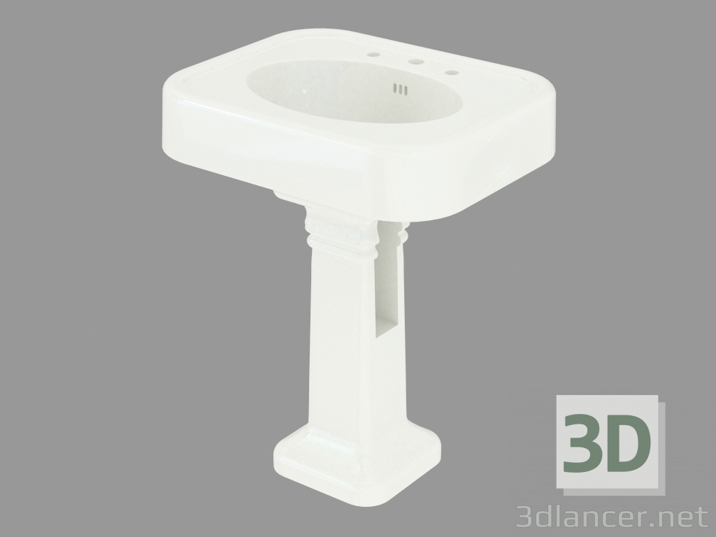 modèle 3D lavabo Blues - preview