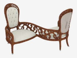 silla doble en estilo clásico (art. JSL 4415-1)