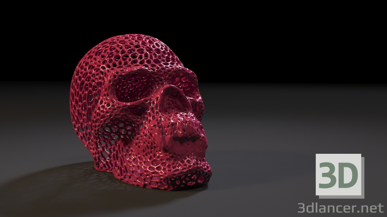 3d Vampire skull model buy - render