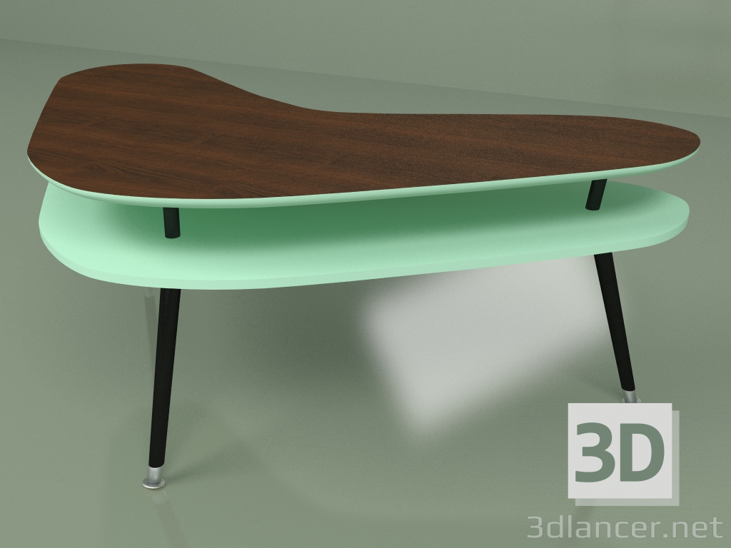 modèle 3D Table basse Boomerang (vague de mer) - preview