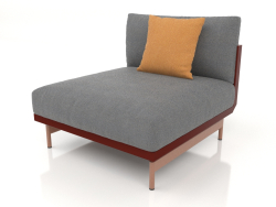Sofa module, section 3 (Wine red)