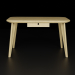 3d Written / computer / dressing table LISABO (IKEA) model buy - render