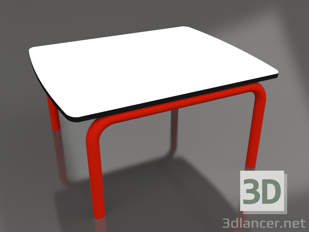 3D Modell Couchtisch 60x50 (Rot) - Vorschau