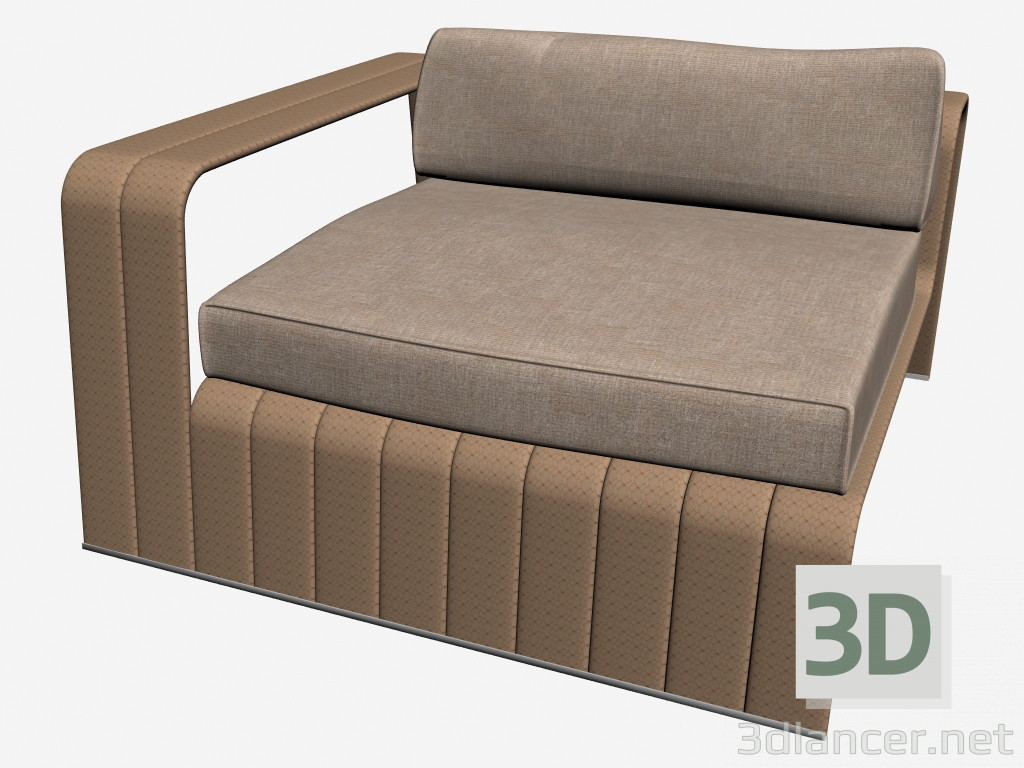 modello 3D Telaio modulare divano b18ss - anteprima