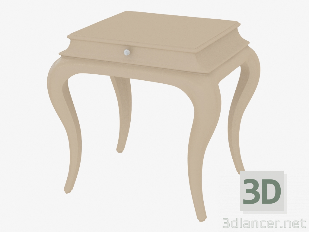 3d model Bedside table on high legs - preview