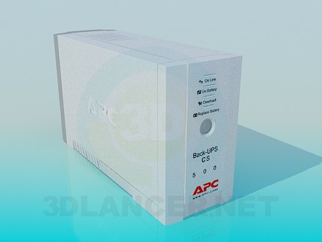 3D Modell Unterbrechungsfreie Stromversorgung (USV) APC - Vorschau
