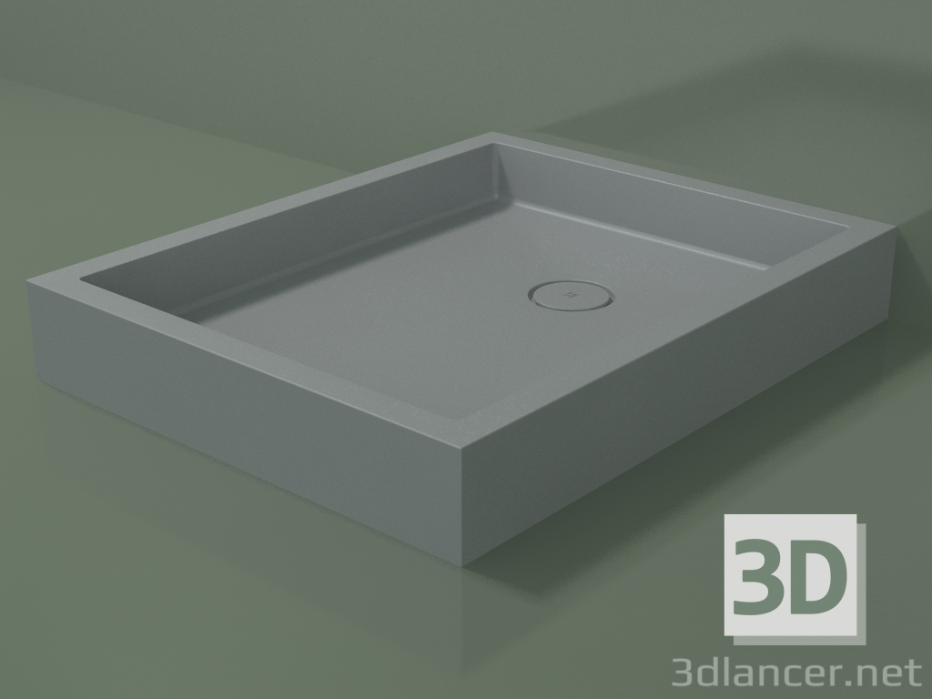 modèle 3D Receveur de douche Alto (30UA0147, Silver Grey C35, 80x100 cm) - preview