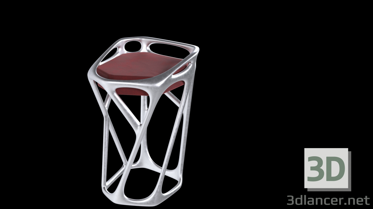 modello 3D Sgabello moderno - anteprima