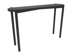 कंसोल टेबल (सीधा अंत) (1200x280x754, लकड़ी काला)