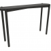 3 डी मॉडल कंसोल टेबल (सीधा अंत) (1200x280x754, लकड़ी काला) - पूर्वावलोकन