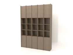 Rayonnage modulaire ST 07 (1908x409x2600, gris bois)