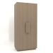 3d model Wardrobe MW 04 wood (option 1, 1000x650x2200, wood grey) - preview