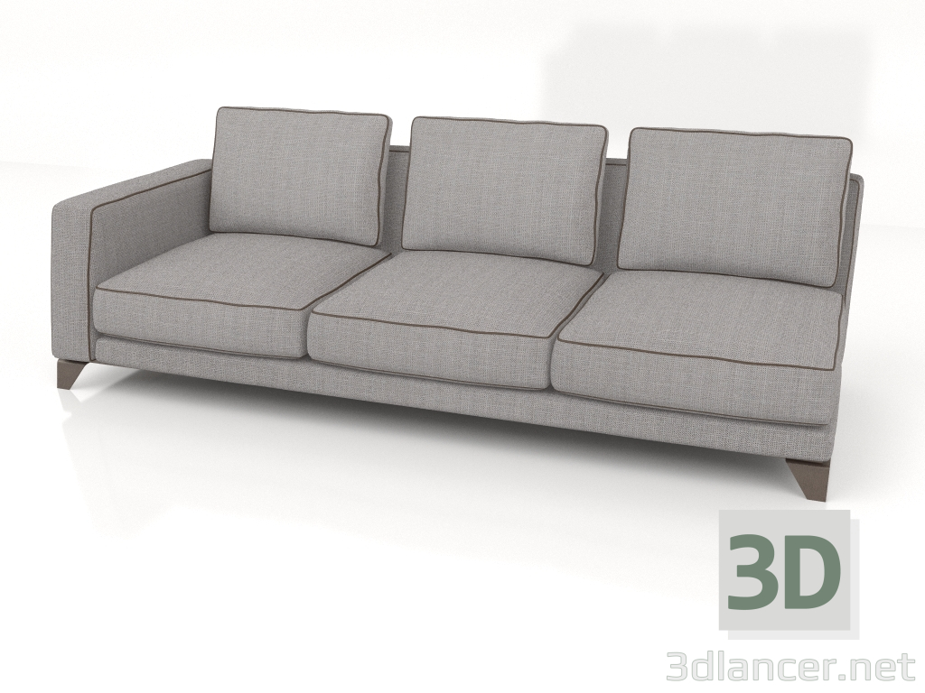 3d model Modular sofa (B133) - preview