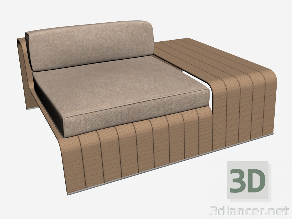 modello 3D Telaio modulare divano b18td - anteprima