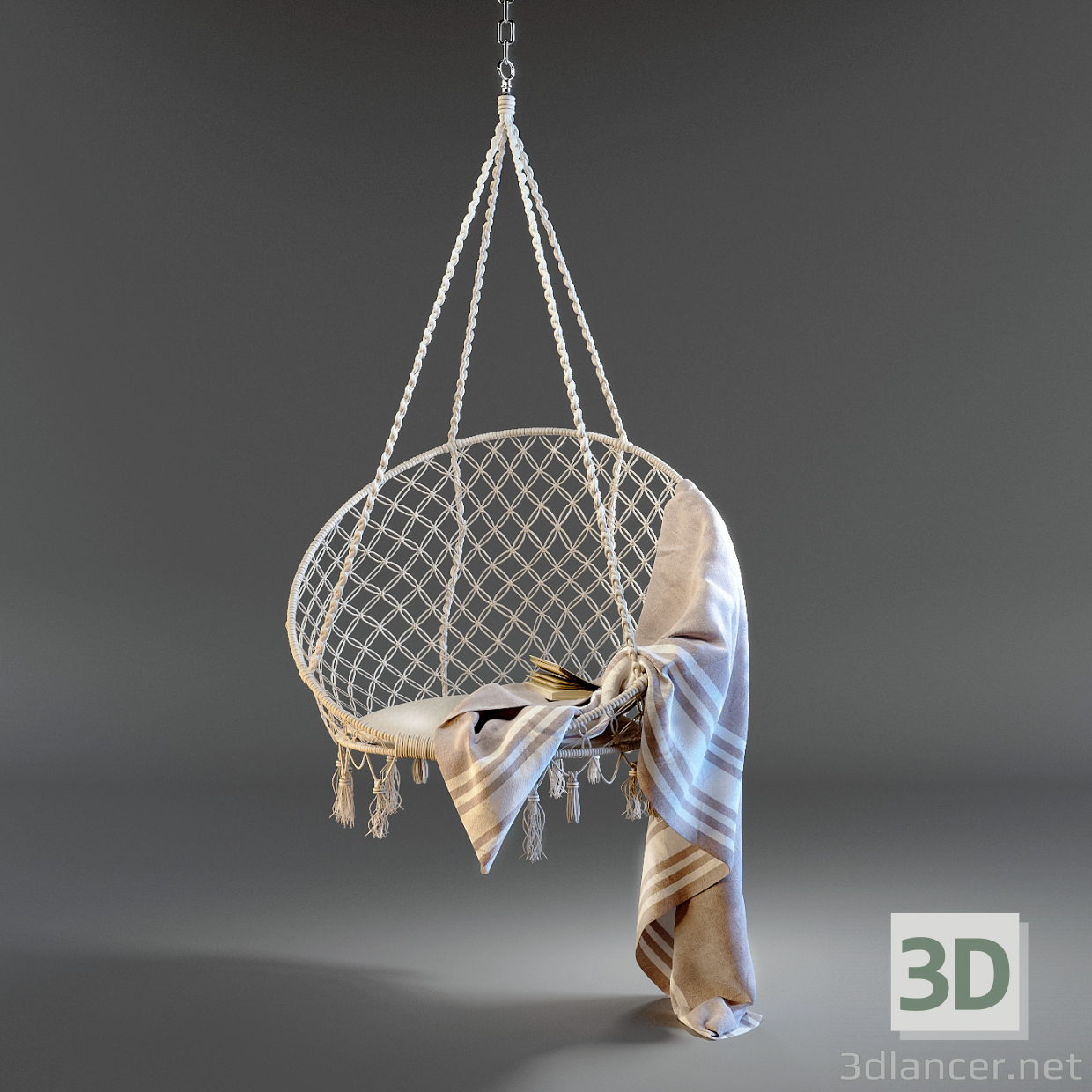 Silla hamaca colgante 3D modelo Compro - render