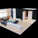 Habitación de huéspedes 3D modelo Compro - render
