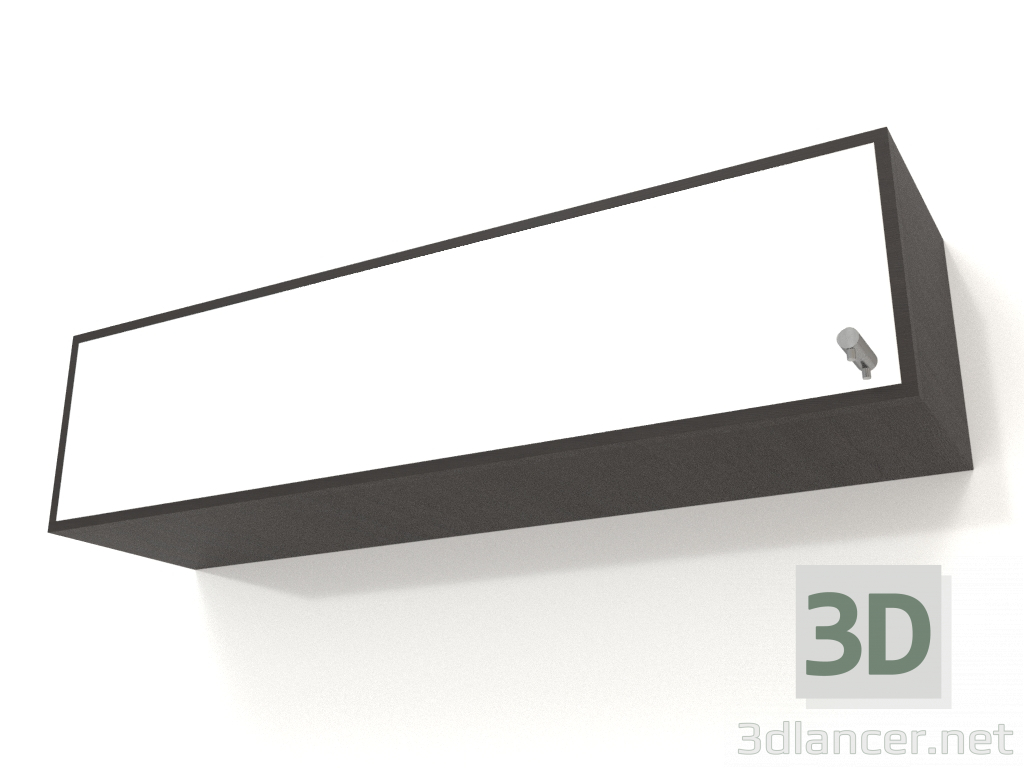 modello 3D Specchio con cassetto ZL 09 (800x200x200, legno marrone scuro) - anteprima