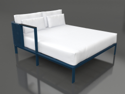 Modulo divano XL, sezione 2 destra (Grigio blu)