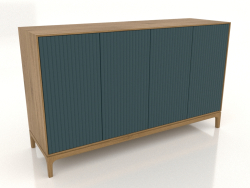Mobile TV FARGO con frontali fresati 1600x500x950 mm (onda marina, rovere naturale, opzione 4)