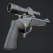 Ein Gewehr mit Zielfernrohr. Zone II mit einem optischem Anblick. 3D-Modell kaufen - Rendern