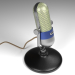 3d модель Винтажный микрофон – превью