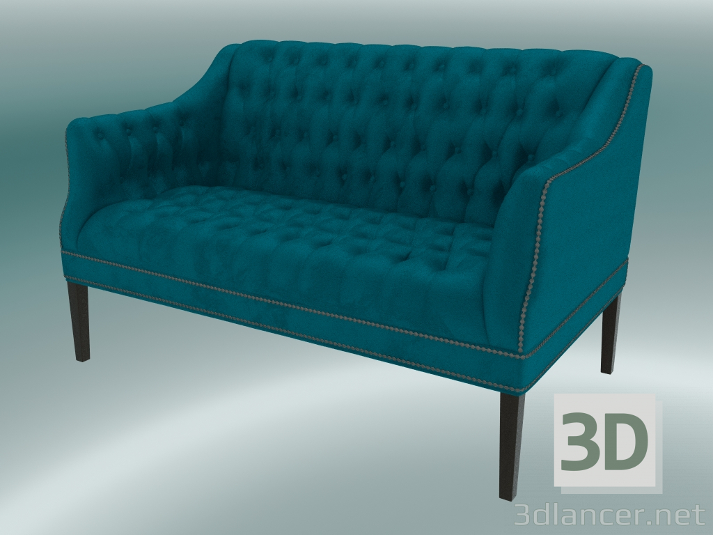 modèle 3D Canapé Bristol (bleu) - preview