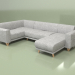 3D Modell Sofa Classy Sophie U linke Seite - Vorschau