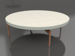 Round coffee table Ø120 (Cement gray, DEKTON Danae)