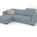 3D Modell Kelly Sofa mit Ottomane (Beretta 14) - Vorschau