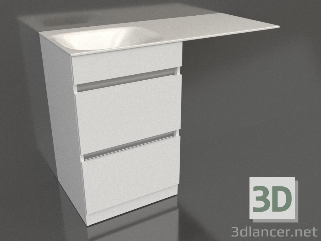 3d model Mueble de suelo 115 cm (FOR01052) - vista previa