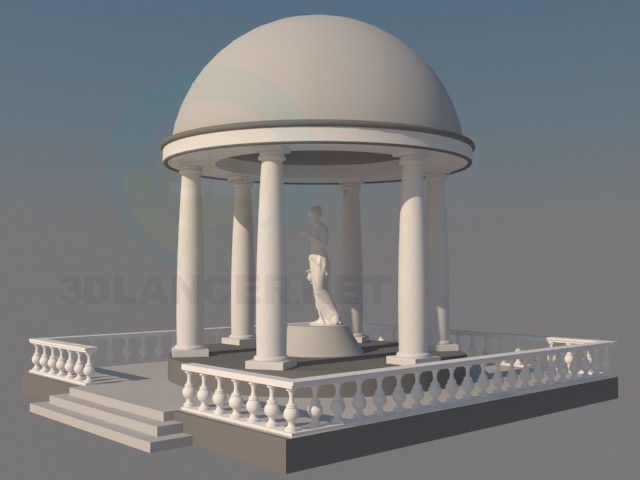 3d model kupol - preview