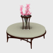 3d model Round puff with flower stand (art. JSL 3708) - preview