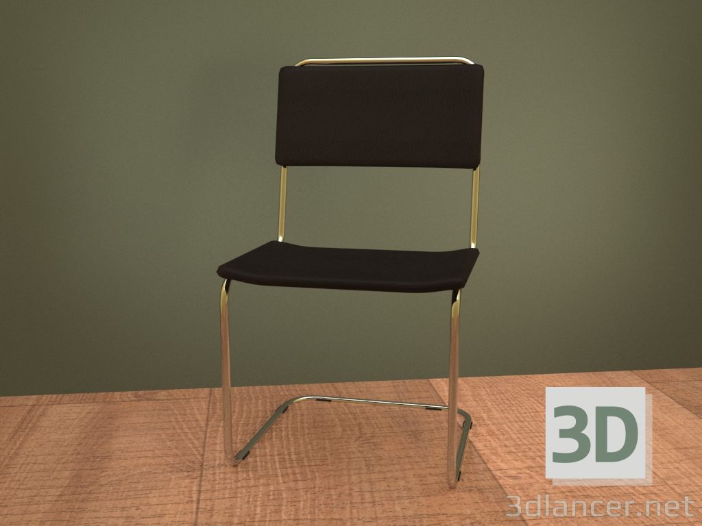 3d модель офисный стул – превью