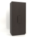 3d model Wardrobe MW 04 wood (option 1, 1000x650x2200, wood brown dark) - preview