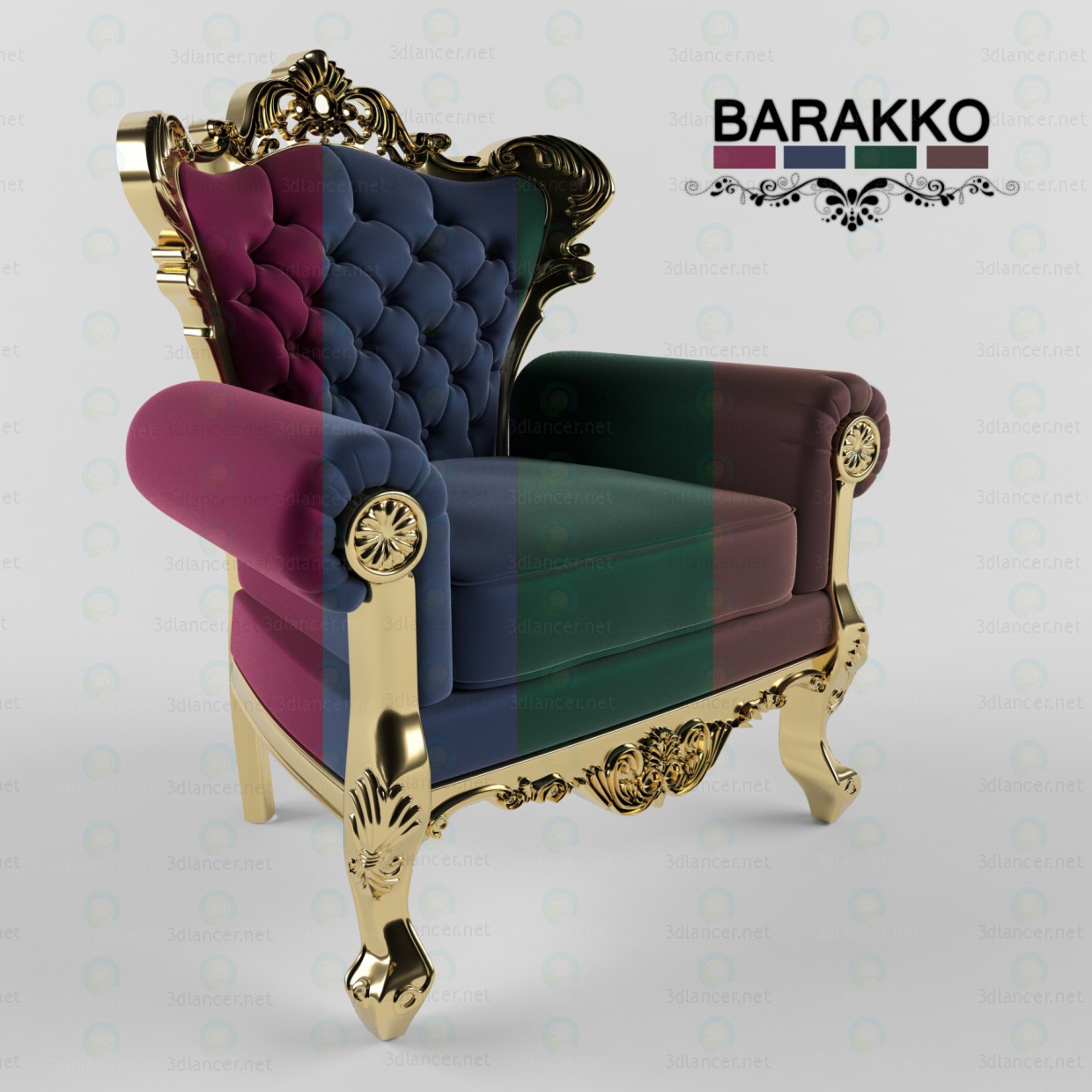 3d BARAKKO модель купить - ракурс