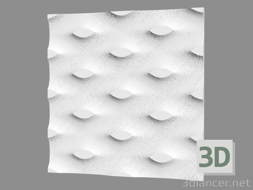 3D modeli Alçı duvar paneli (sanat 1005) - önizleme