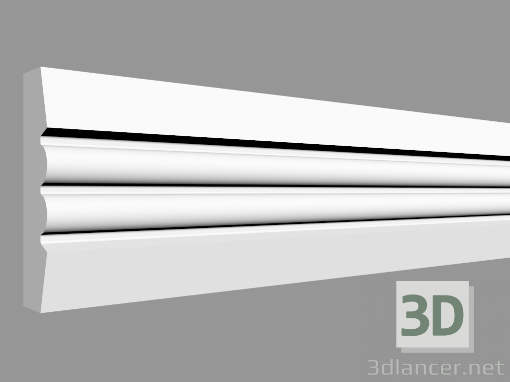 3D Modell Formteil P5021 (200 x 3,1 x 0,9 cm) - Vorschau