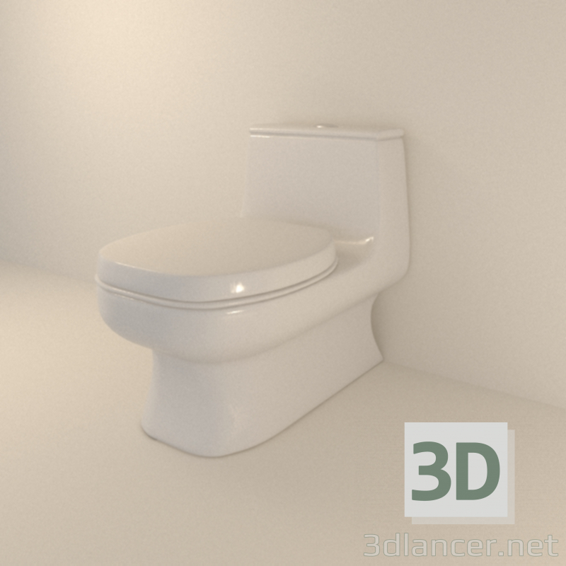 WC 3D modelo Compro - render