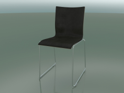Cadeira deslizante com interior em couro (107)