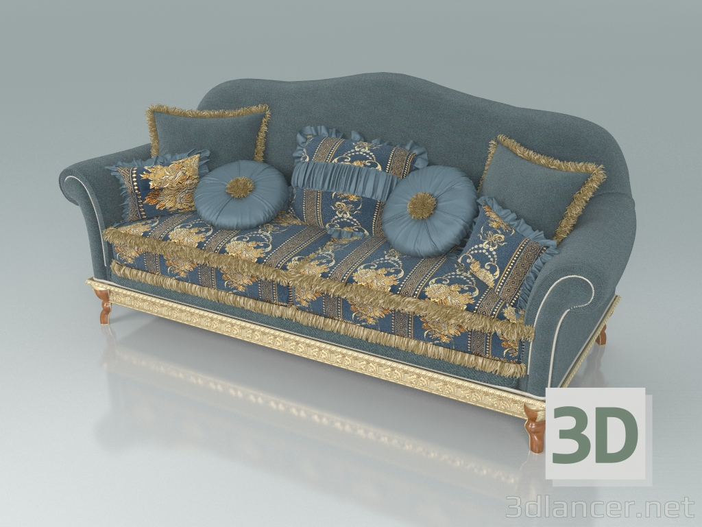 3d модель 3-х місцевий диван (арт. 14423) – превью