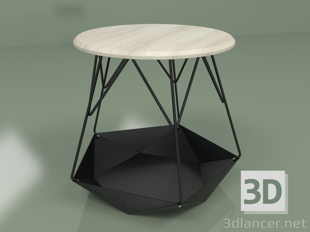 3 डी मॉडल टेबल क्रेटर लकड़ी (धोया राख) - पूर्वावलोकन