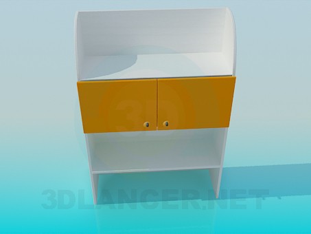 modèle 3D Placard avec étagères - preview