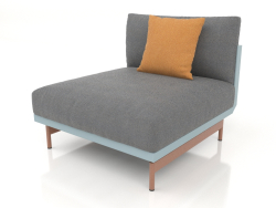 Módulo de sofá, seção 3 (azul cinza)