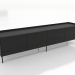 modello 3D Mobile TV 1 GRANDE 2200 mm (nero RAL 9005) - anteprima