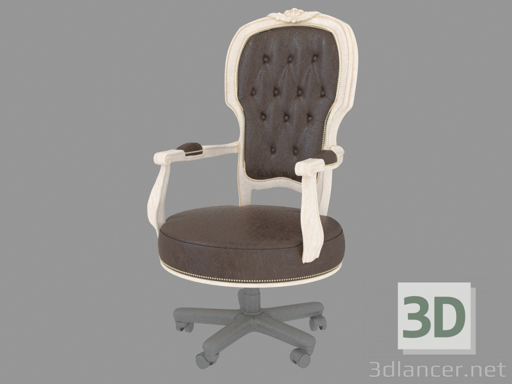 3d model Classic leather upholstery armchair BN8815 - preview