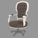 3d модель Кресло с обивкой из кожи классическое BN8815 – превью