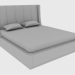 modèle 3D Lit double KUBRIK BED DOUBLE 180 (204X240XH142) - preview