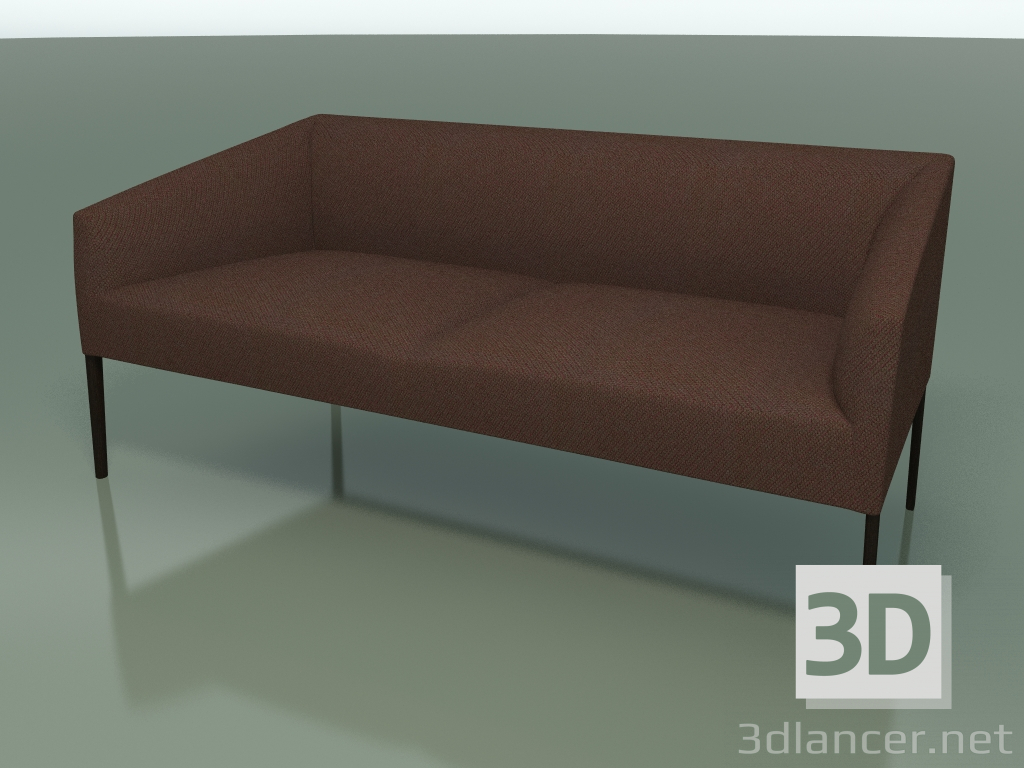 modèle 3D Canapé double 2712 (Wengé) - preview
