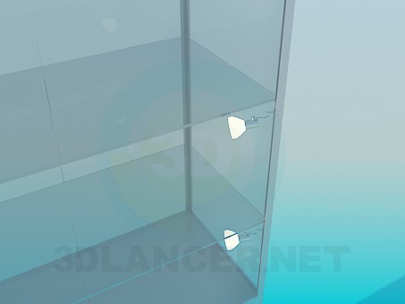 3d модель Витрина алюминиевый профиль – превью
