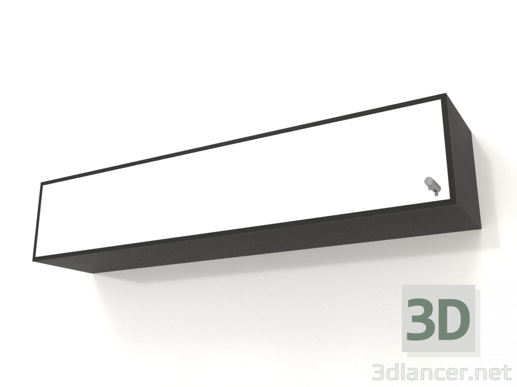 modello 3D Specchio con cassetto ZL 09 (1000x200x200, legno nero) - anteprima